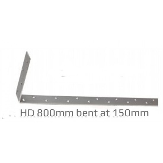 Heavy Duty Restraint Strap 800mm Bent 150mm